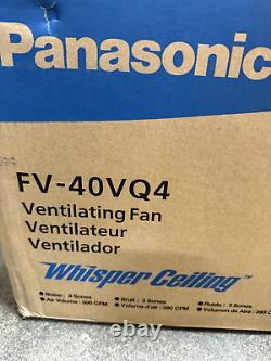 Panasonic FV-40VQ4 WhisperCeiling 380 CFM Ceiling Mounted Bath Fan, White
