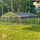 Pet Dog Run House Kennel Shade Cage 10x10 Ft With Roof Cover Backyard Playpen
