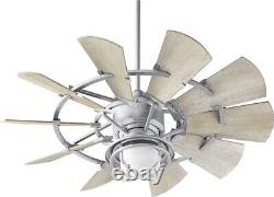 Quorum Lighting 44``Ceiling Fan Windmill 44 Inch Ceiling Fan-Galvanized