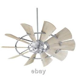 Quorum Windmill 52 Fan, Galvanized 95210-9