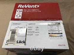 ReVent RVL110 Bathroom Bath Exhaust Fan Adjustable LED Lighting 110 CFM