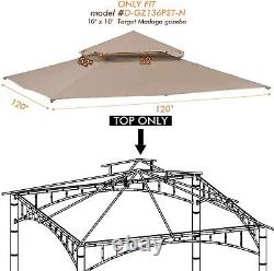 Replacement Canopy roof for Target Madaga Gazebo Model L-GZ136PST Beige1