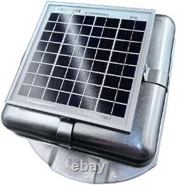 Solar RoofBlaster for 3.5 ribbed Conex Shipping Container (Galvanized)