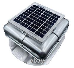 Solar RoofBlaster for 3.5 ribbed Conex Shipping Container (Galvanized)