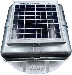 Solar RoofBlaster for 3.5 ribbed Conex Shipping Container (Galvanized)