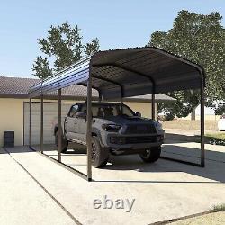 Steel Carport Garage 10'x15' Outdoor Canopy Heavy Duty Shelter Car Shed Storage