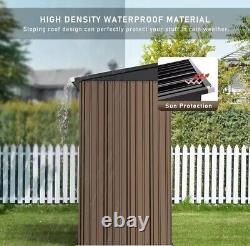 Storage Shed Outdoor, Waterproof Galvanized Steel for Backyard Garden 5x3 FT