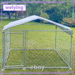 Strong Dog Playpen Huge Cage Pet Exercise Metal Fence Kennel Roof Outdoor 6.56ft