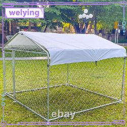 Strong Dog Playpen Huge Cage Pet Exercise Metal Fence Kennel Roof Outdoor 6.56ft