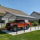 Abri De Voiture Extérieur En Métal 12 X 20 Pieds Patio Canopy Gazebo Garage Heavy Duty