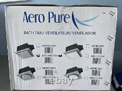 Aéro Pure 24,5w Ventilateur De Salle De Bain Silencieux, 110 Cfm, Nickel Satiné