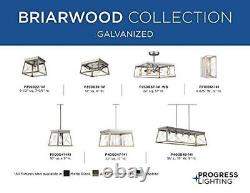 Briarwood Collection 22-inch 3-blade Ac Motor Farmhouse Ventilateur De Plafond Galvanisé