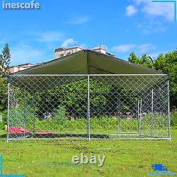 Cage pour chien avec porte, en métal, avec toit, États-Unis