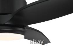 Craftmade MOB603 Mobi 60 3 Blade Indoor / Outdoor LED Ceiling Aged Galvanized can be translated to French as: Craftmade MOB603 Mobi 60 Ventilateur de plafond LED 3 pales intérieur / extérieur galvanisé vieilli.