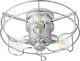 Éclairage Quorum 1905-9 Windmill 18w 3 Led Cage Ceiling Fan Light Kit In