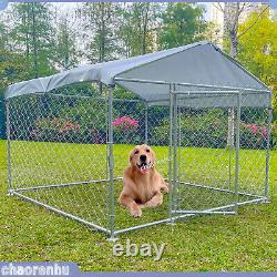 En Plein Air Chien Playpen Grand Cage Pet Exercice Métal Fence Kennel Verrouillable Avec Toit