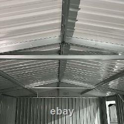 Garage de voiture lourd 20'x10'ft en acier galvanisé pour rangement extérieur préfabriqué en métal