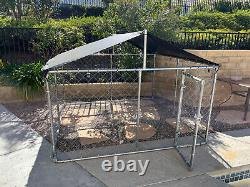 Heavy Duty Dog Kennel Outdoor Dog Chain Link Playpen Galvanized Puppy Exercise