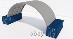 Kit de toit de conteneur d'expédition 40w20l15h Construction de abri de boîte Conex Abri auvent