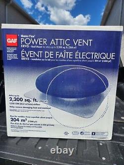 Maître de flux GAF 1250 CFM Ventilateur de comble de toit motorisé en bois vieilli 18ERV05WWBG