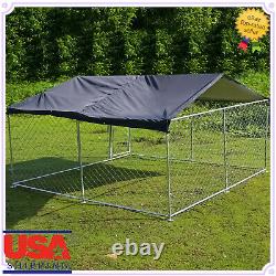 New Outdoor Metal Uptown Souded Wire Dog Kennel Playpen 10 X 10 X 5,5ft
