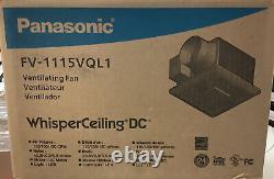 Panasonic Fv-1115vql1 50 Cfm 0.5 Ventilateur D'échappement À Led À Plafond Unique Avec