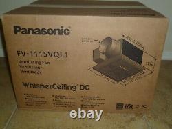 Panasonic WhisperCeiling DC avec éclairage LED, ventilateur d'extraction de salle de bain au plafond FV-1115VQL1