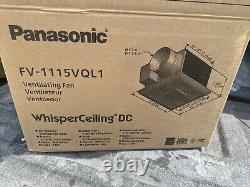 Panasonic WhisperCeiling DC avec lumière LED Pick-A-Flow 110 130 ou 150 PCM Plafond