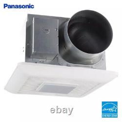 Panasonic Whisperceiling DC Avec Lumière Led, Pick-a-flow 110, 130 Ou 150 Cfm Plafond