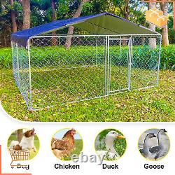 Pet Dog Run House Kennel Shade Cage 10x10 Ft Avec Couverture De Toit Jardin Playpen
