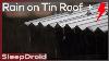 Pluie Dure Sur Un Toit D'étain Avec Des Sons De Toit Métallique De Thunder Lointain Pour Dormir Lluvia Zinc Roof