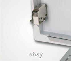 Porte d'accès en acier galvanisé blanc système B2 de 24 x 24 pouces avec verrous tactiles