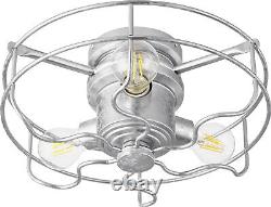 Quorum-1905-9-galvanized-led Fan Light Kit-led