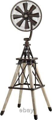 Ventilateur de sol Quorum Lighting 39158-9 Windmill de style traditionnel, 18.5 pouces